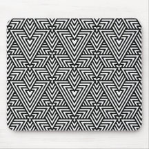 Svartvit konsthandlingstriangel utan sjölös Mönste