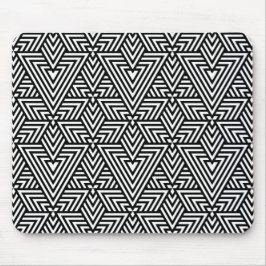 Svartvit konsthandlingstriangel utan sjölös Mönste Musmatta
