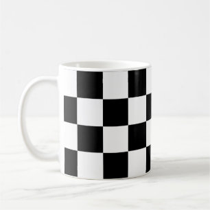 Svartvit kontroll Mönster Kaffemugg
