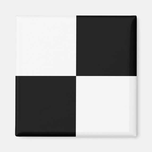 Svartvit, kontrollerad magnet (Framsidan)