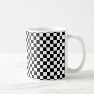 Svartvit kontrollpanel kaffemugg