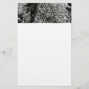 Svartvit korall I Abstrakt Natur Foto Brevpapper