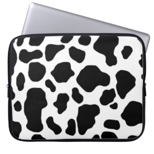 Svartvit kotrycklaptop sleeve