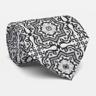 Svartvit krackad keramisk Stil Azulejo Slips