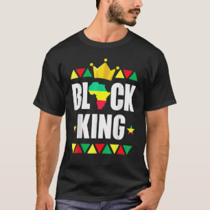 Svartvit Kung-historik för svart ström, månad T Shirt