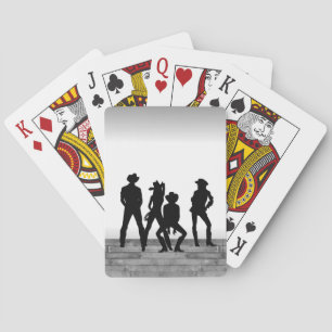 Svartvit land Western Roligt Casinokort