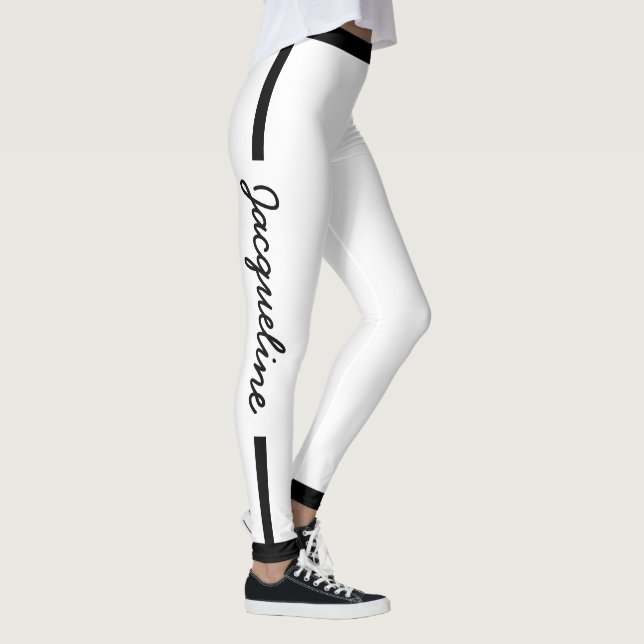 Svartvit Leggings (Höger)