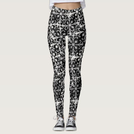 Svartvit Leggings