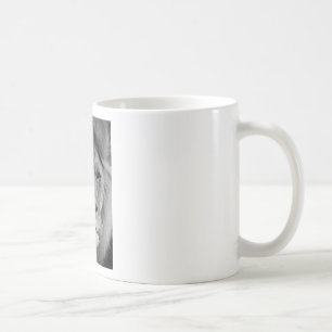 Svartvit Lejon Kaffemugg