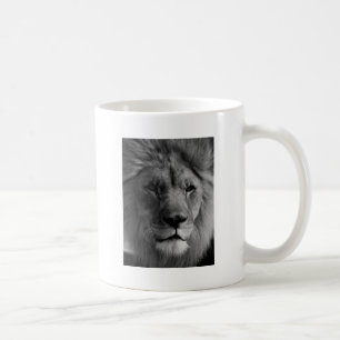 Svartvit Lejon Kaffemugg