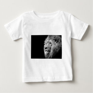 Svartvit Lejon Porträtt - Fotografi på djur T Shirt