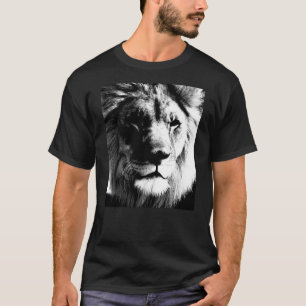 Svartvit Lejon Tee