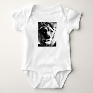 Svartvit Lejon Tee Shirt