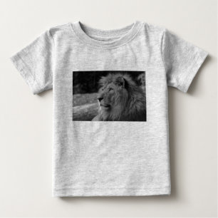 Svartvit Lejon - Vild djur T Shirt