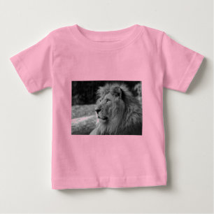 Svartvit Lejon - Vild djur T Shirt