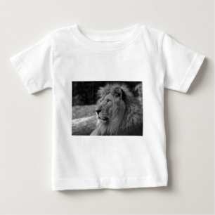 Svartvit Lejon - Vild djur T Shirt
