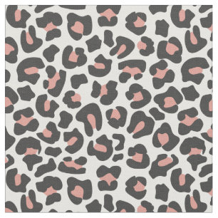  svartvit leopard tyg
