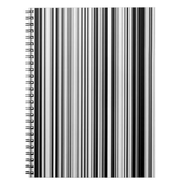 Svartvit linjer anteckningsbok (Framsidan)