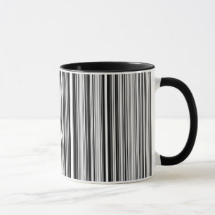 Svartvit linjer mugg