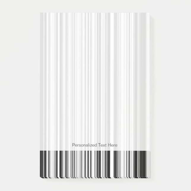 Svartvit linjer post-it block (Framsida)