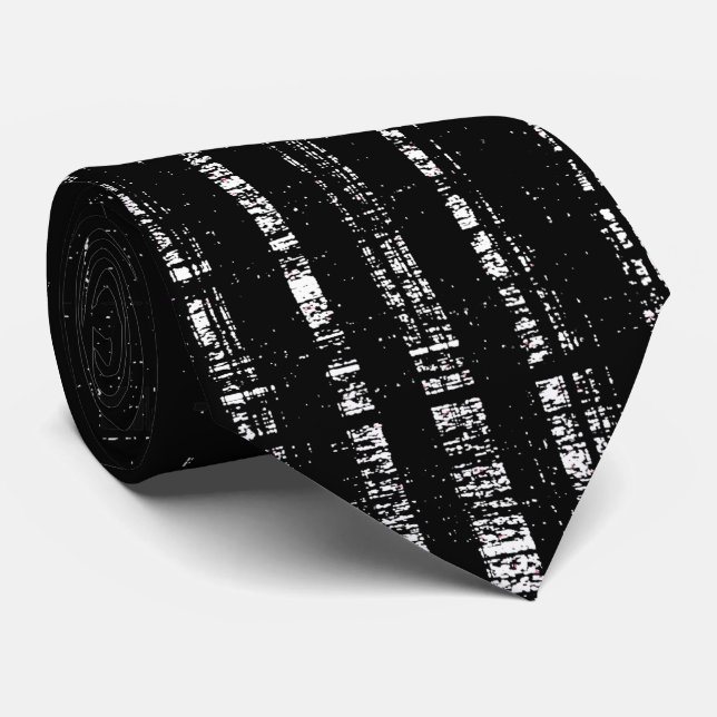 Svartvit Linjer Zebra ränder Geometric Mönster Slips (Rullad)