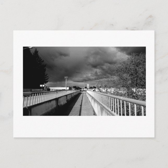 Svartvit ljus 2 vykort (Framsida)