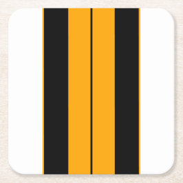 Svartvit, ljusvit Gult, Tävla Rand Underlägg Papper Kvadrat