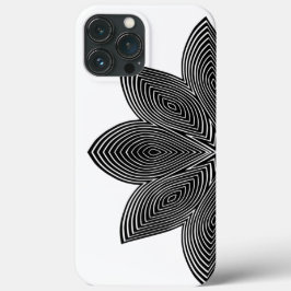 Svartvit Lotus Flower