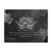 Svartvit Lotus Yoga Meditation-instruktionsoffert