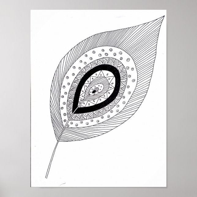 Svartvit ludd poster (Framsidan)