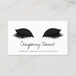 Svartvit makeup Artist Lash Extension Black White Tidsbeställning Kort