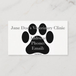 Svartvit mall för tasstryckvisitkort visitkort