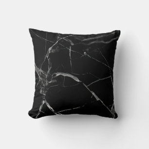 Svartvit marble kudde