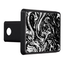 Svartvit marble Stil Hitch Cover