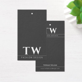 Svartvit Märkre för Mode Designer Visitkort