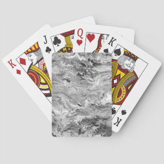 Svartvit marmor casinokort