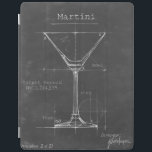 Svartvit martinglasblått iPad skydd<br><div class="desc">Svartvitt martinistiskt glasblått.Artist: Ethan Harper. Bild-ID: 106174Z.</div>