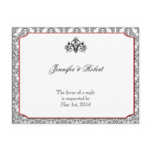 Svartvit mask med röd dekorfärg-OSA