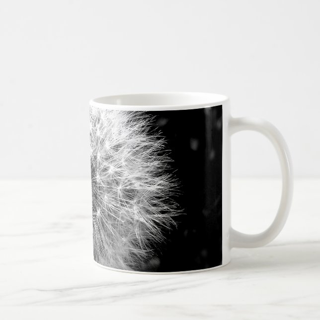 Svartvit maskros kaffemugg (Höger)
