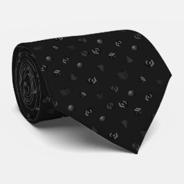Svartvit matte mönster slips