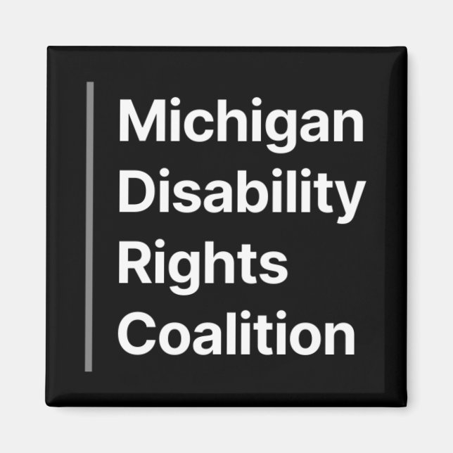 Svartvit MDRC-magnet Magnet (Framsidan)