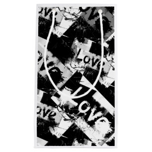 Svartvit med fläckar mönster i kärlek