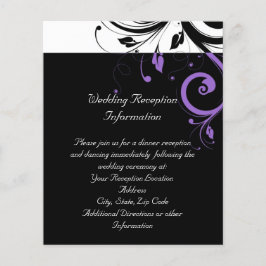 Svartvit med Lila-rullaccent