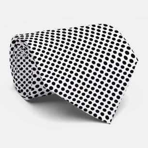 Svartvit medelstor Storlek Polka dots Slips