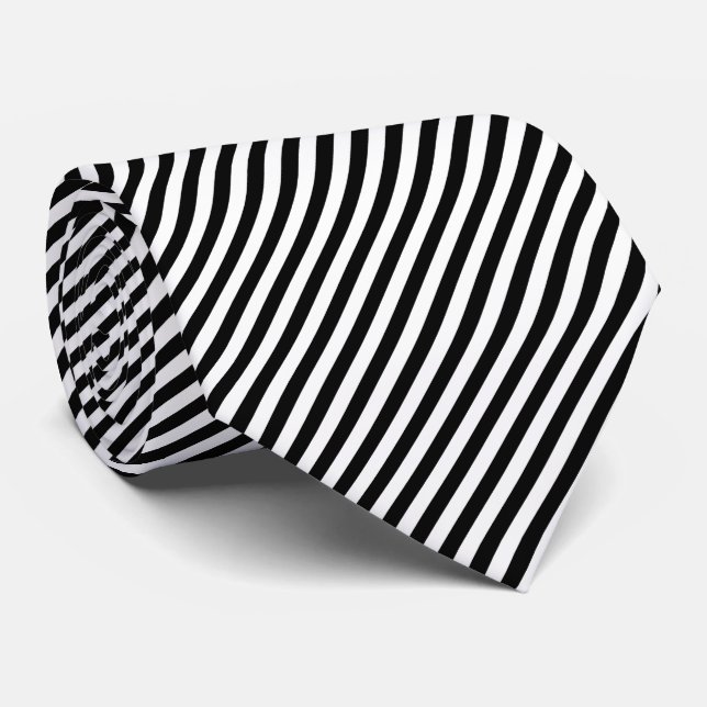 Svartvit, medelStorlekt diagonalt Rand Slips (Rullad)