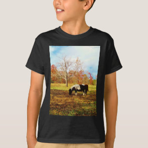 Svartvit Miniature Pony/Horse T-shirt