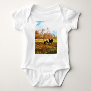 Svartvit Miniature Pony/Horse T-shirt