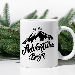 Svartvit minimalistisk kaffemugg