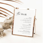 Svartvit minimalistisk modern kalligrafi Pub Menu<br><div class="desc">Designad att samordna med för inbjudan till "Rena" bröllop. Om du vill ändra information klickar du på Information. Om du vill flytta texten eller ändra storlek, teckensnitt eller färg klickar du på Redigera med Design Verktyg. Visa samlingslänken på den här sidan om du vill se alla matchande objekt i den...</div>