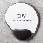 Svartvit, minimalistisk modern Monogram Gel Musmatta<br><div class="desc">Vi presenterar vår moderna svartvita, minimalistiska monogramsamling: Enkelhet och sofistikering med våra minimalistiska utformningar, böjda för att sakta lyfta upp stil. Den här samlingen är skapad med ett stort öga för modern estetik och har en elegant svart och vit design som förstärks av monogram för personlig. Från chic till mångsidiga...</div>